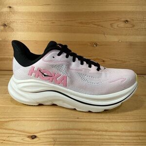 Hoka One Clifton 10 Running Shoes Women’s 8.5 B Pink White Black 1162031 CTNS